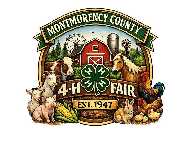 Logo for 2026 Montmorency County 4h Fair